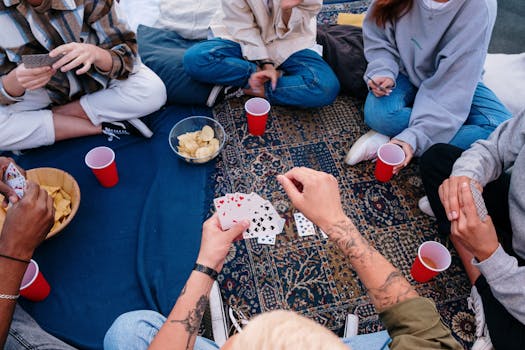 Leque de cartas — arte conceitual 22CC